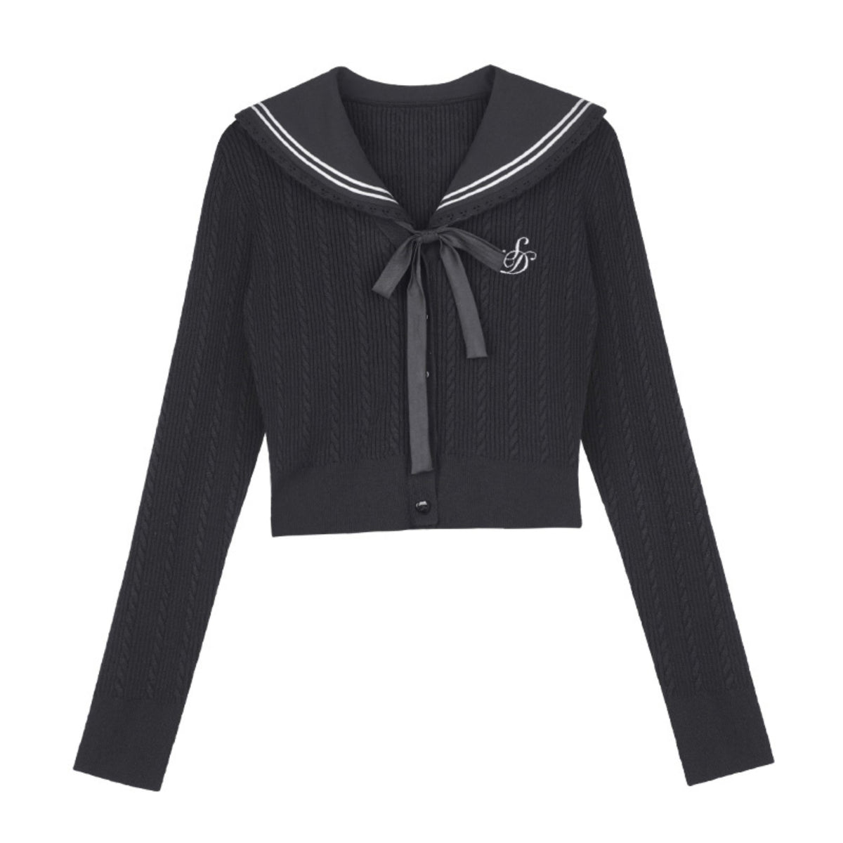 Sailor Collar Cardigan Sweater