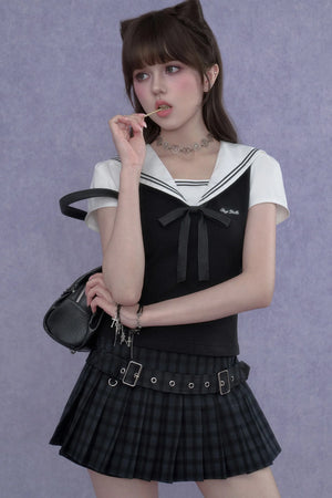 Sailor Collar Summer Top Set-Up