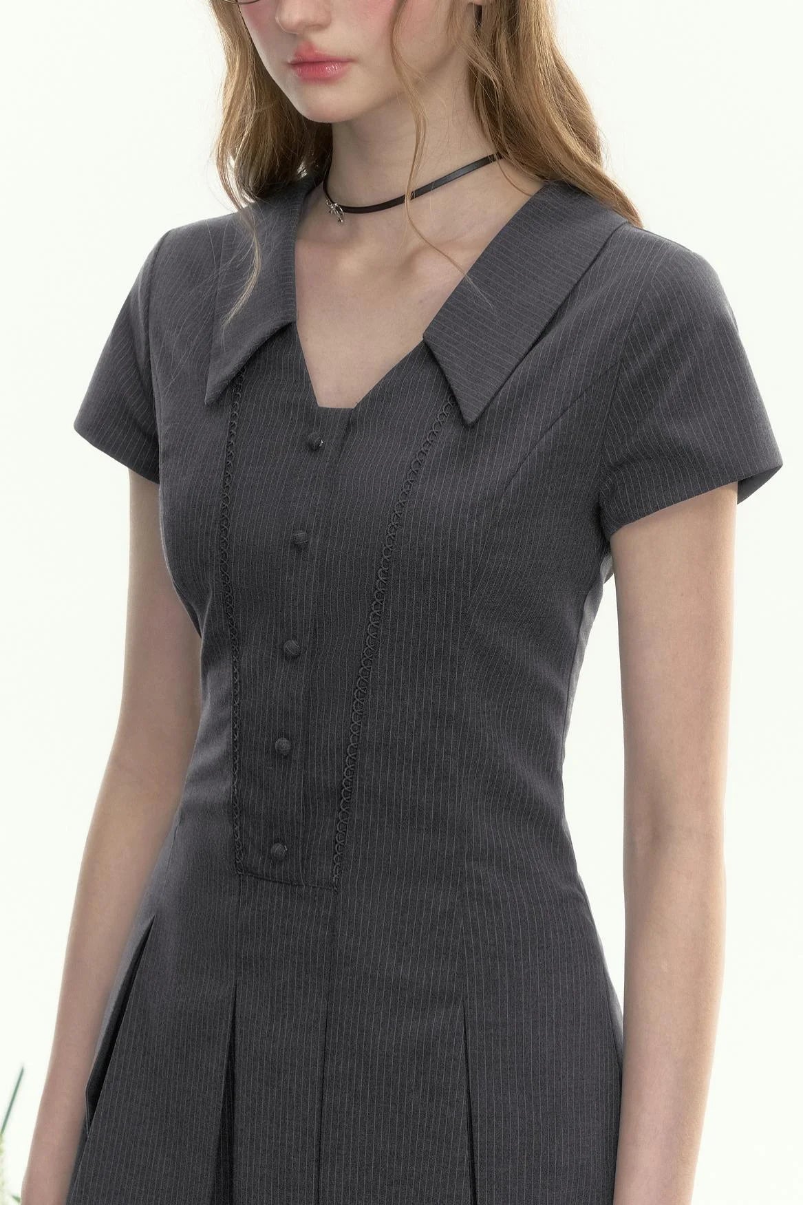 Salt Transfer Student V-Neck Dress