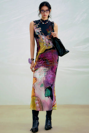 Sancai Contrast Dress