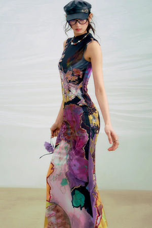 Sancai Contrast Dress