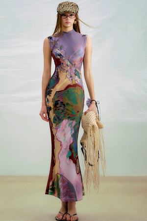 Sancai Contrast Dress