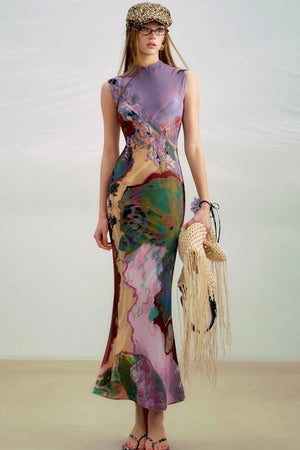 Sancai Contrast Dress