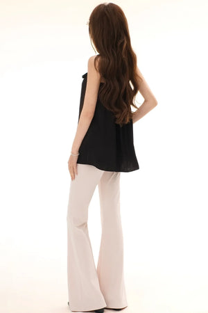Satin Bowknot Camisole Set-Up