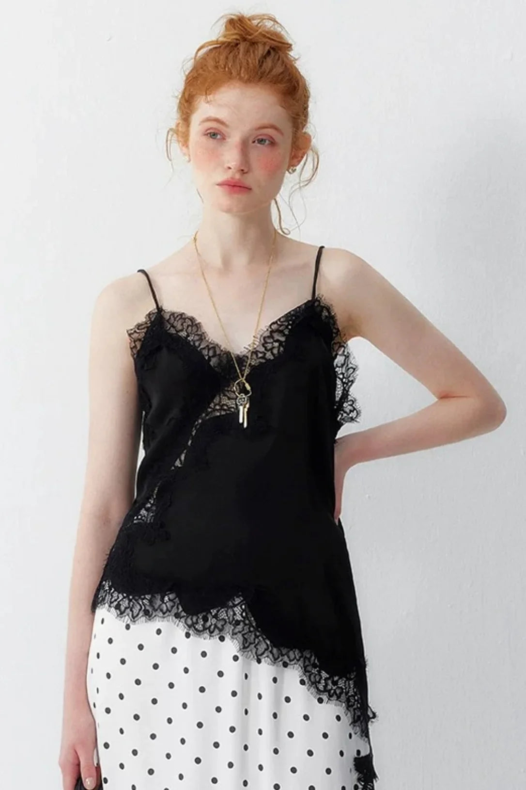 Satin Lace Short Camisole