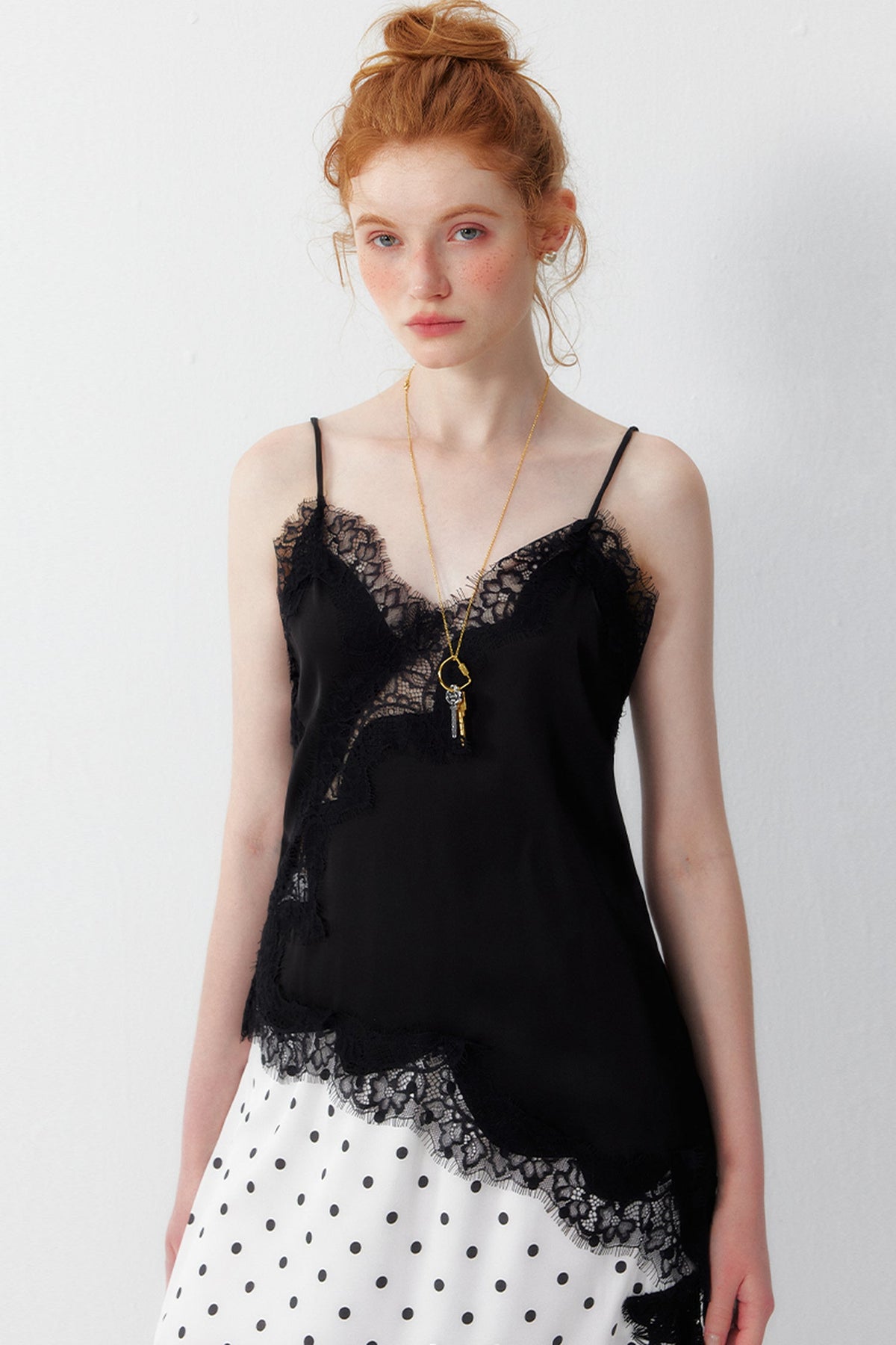 Satin Lace Short Camisole