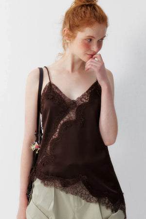 Satin Lace Short Camisole