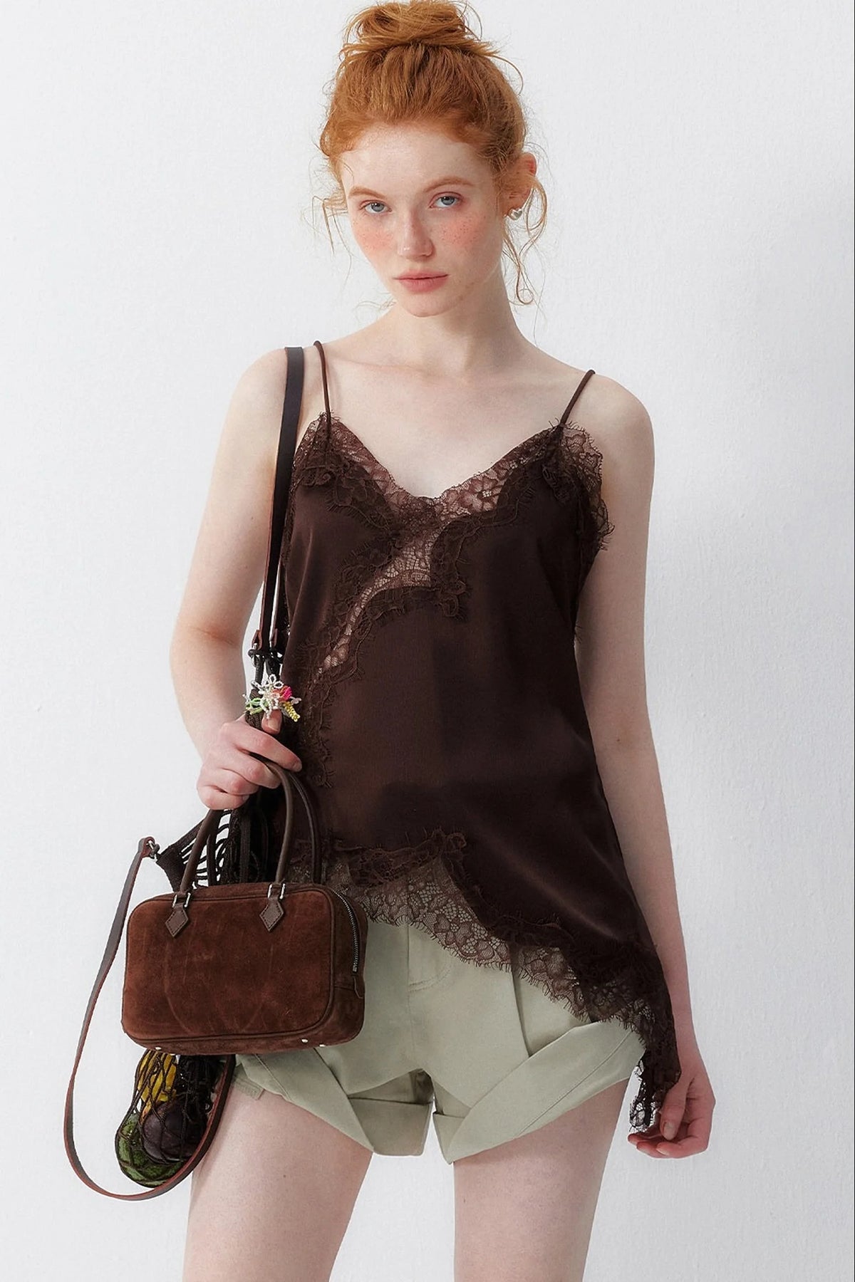 Satin Lace Short Camisole