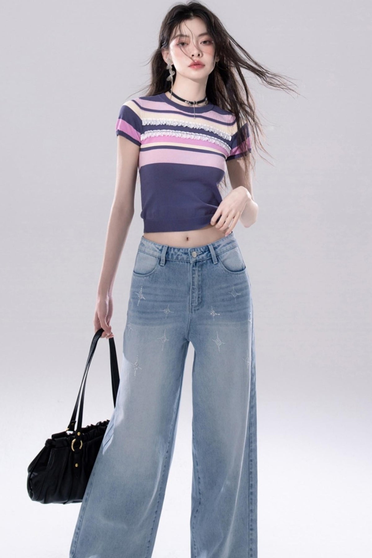Satin Pleated Pants