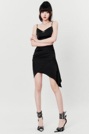 Satin Suspender Dress Set-Up