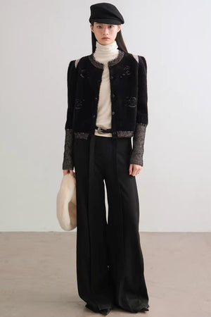 Scattered Roses Jacquard Cardigan