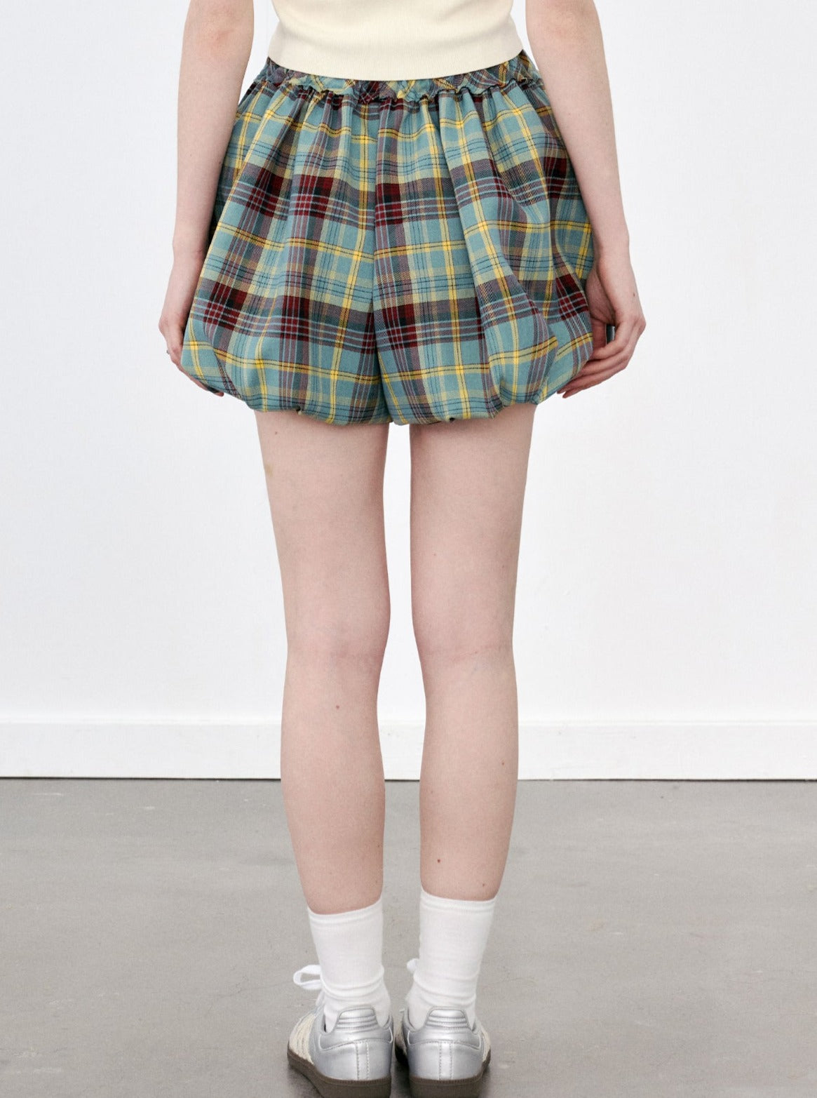 School Bud Plaid Shorts Skirt