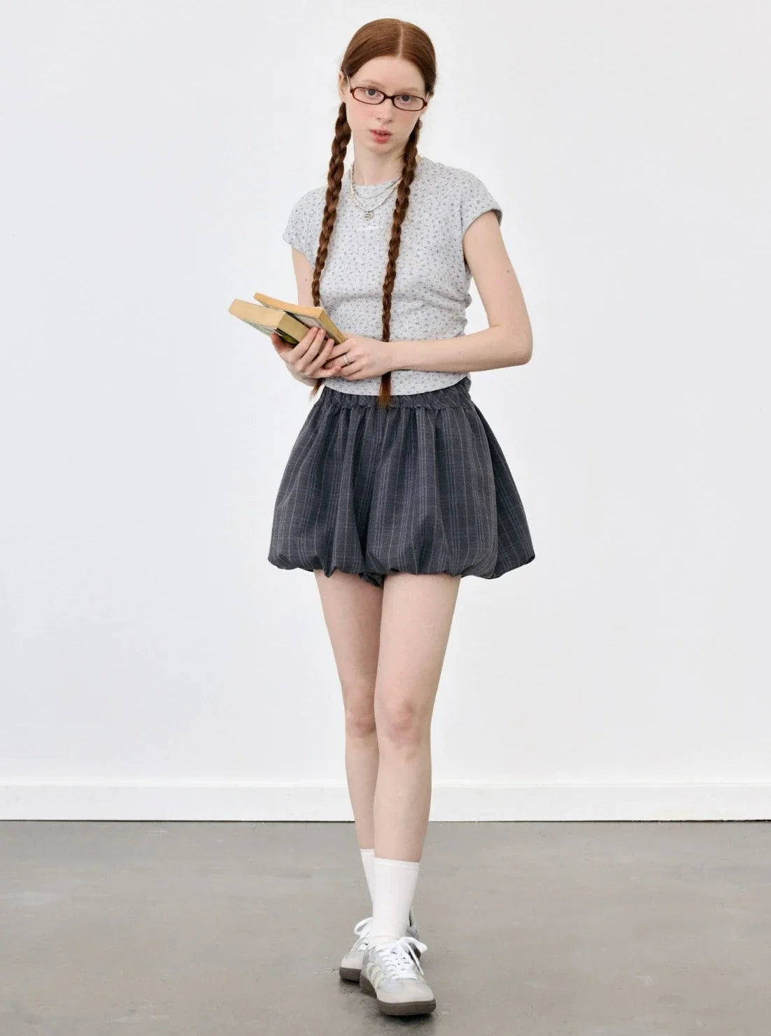 School Bud Plaid Shorts Skirt