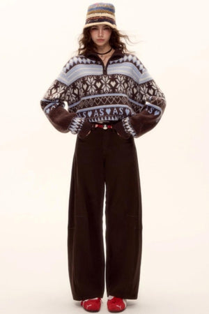 Scimitar Red Belt Denim Pants