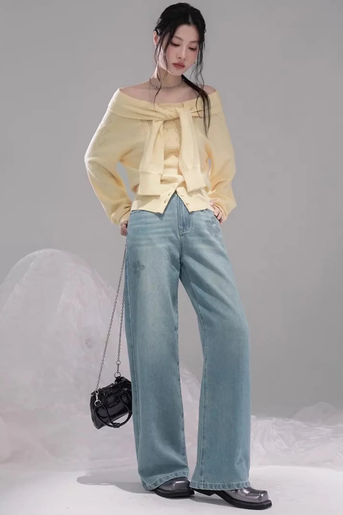 Sea Blue Lyocell Jeans