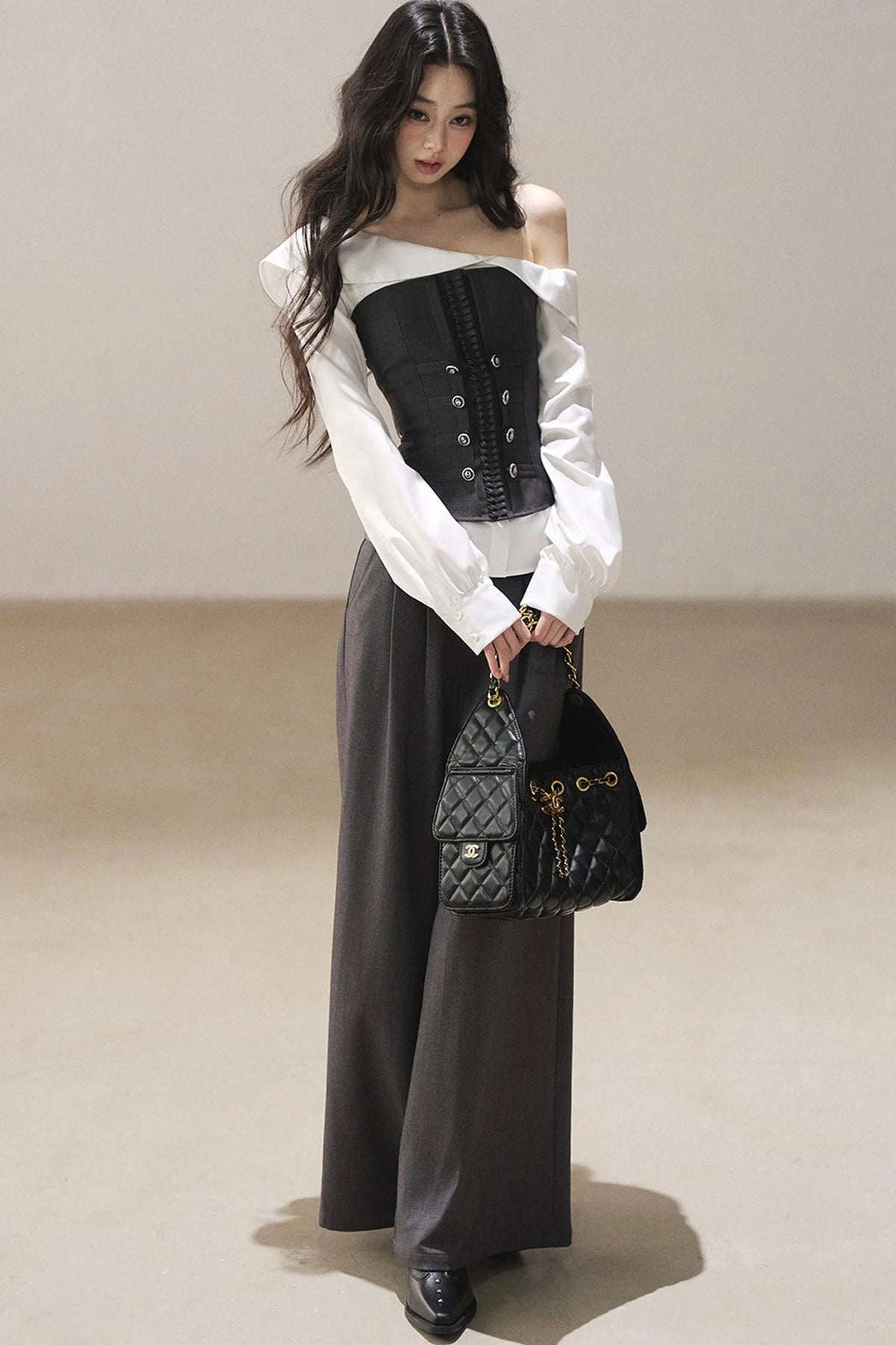 Sea Breeze Off-Shoulder Blouse Set