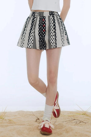 Sea Pleated Skirt