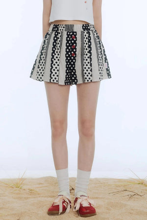 Sea Pleated Skirt