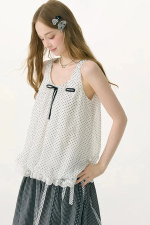 Sea Salt Lace Polka Dot Camisole