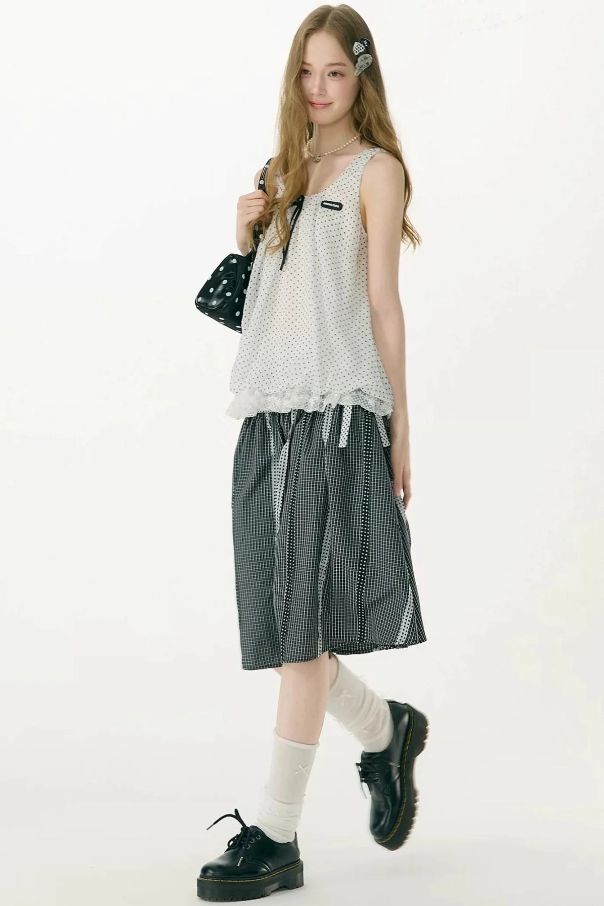 Sea Salt Lace Polka Dot Camisole