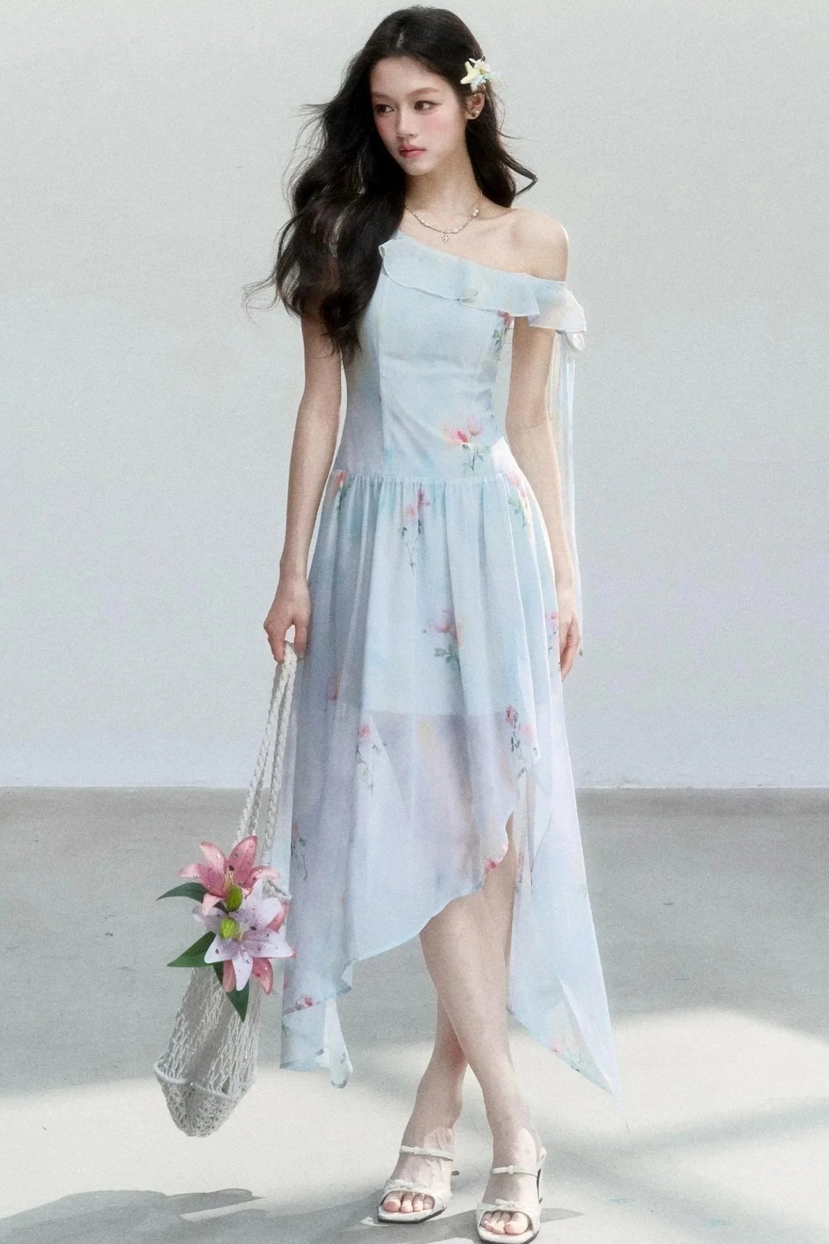 Sea Salt Rose Print Dress