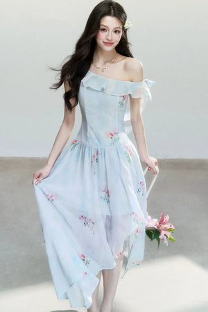 Sea Salt Rose Print Dress