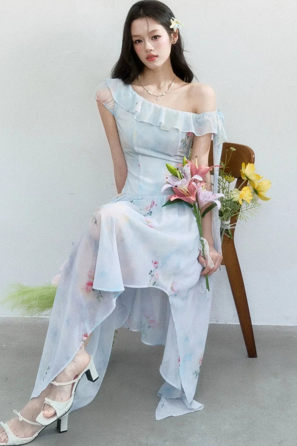 Sea Salt Rose Print Dress