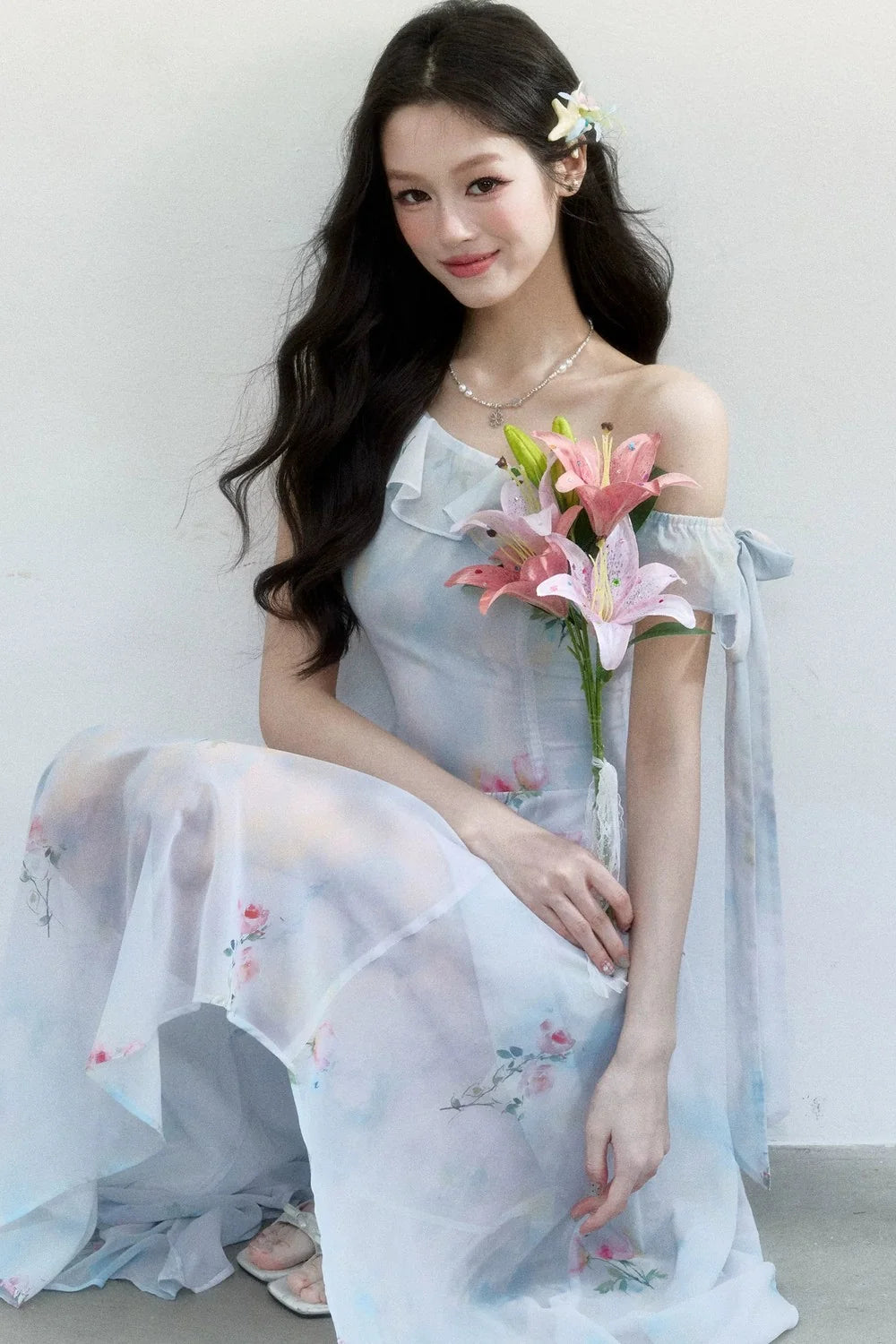 Sea Salt Rose Print Dress