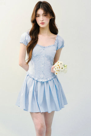 Sea Salt Striped Tea Dress