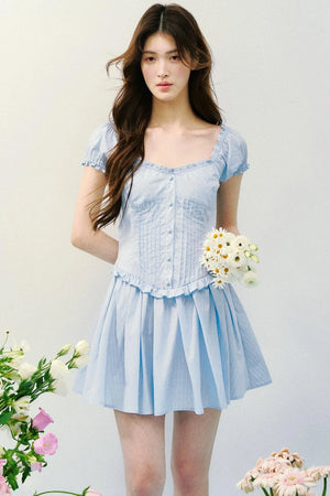 Sea Salt Striped Tea Dress
