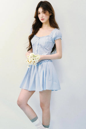 Sea Salt Striped Tea Dress