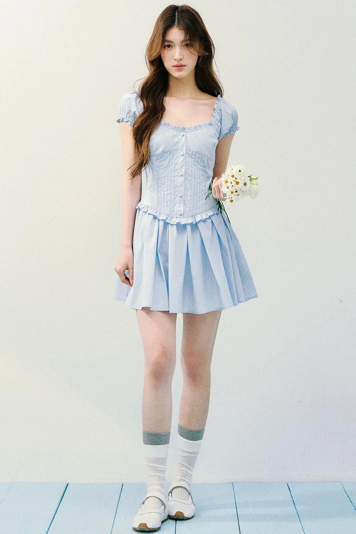 Sea Salt Striped Tea Dress