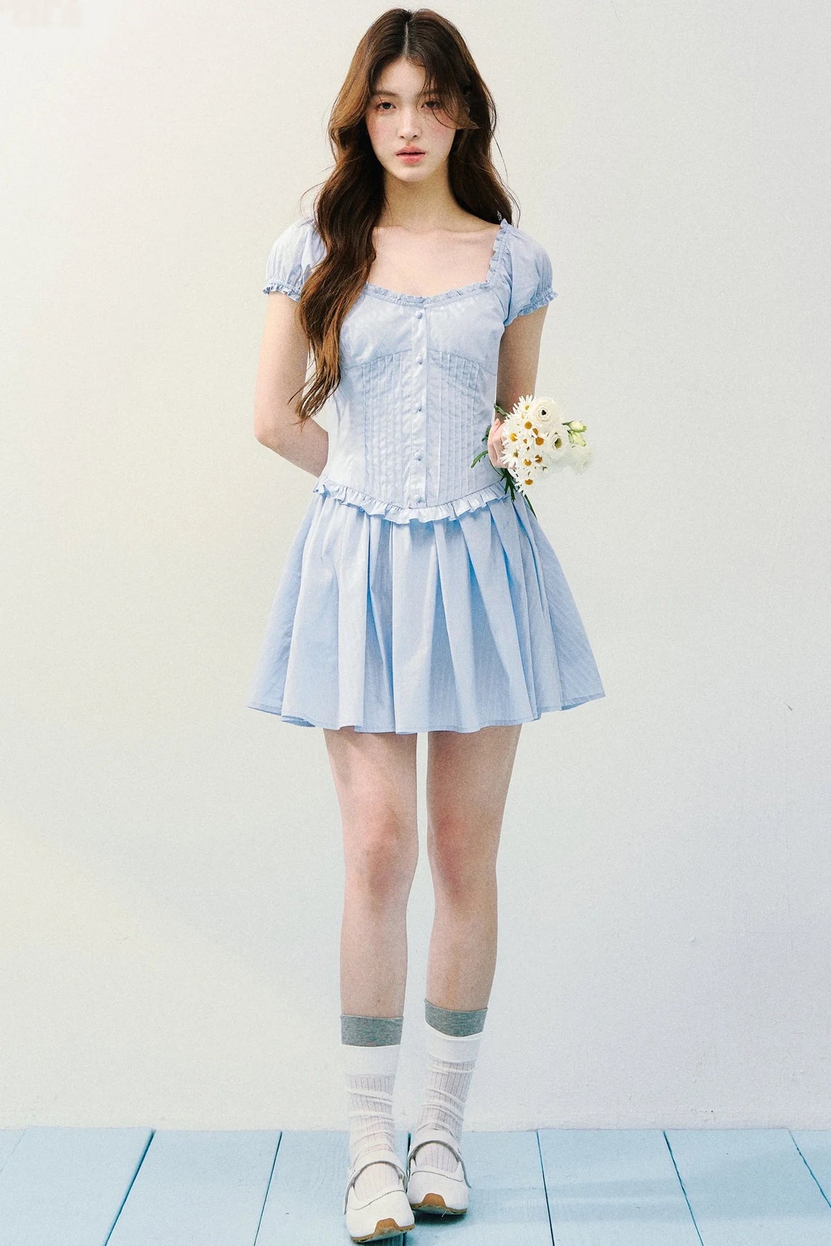 Sea Salt Striped Tea Dress