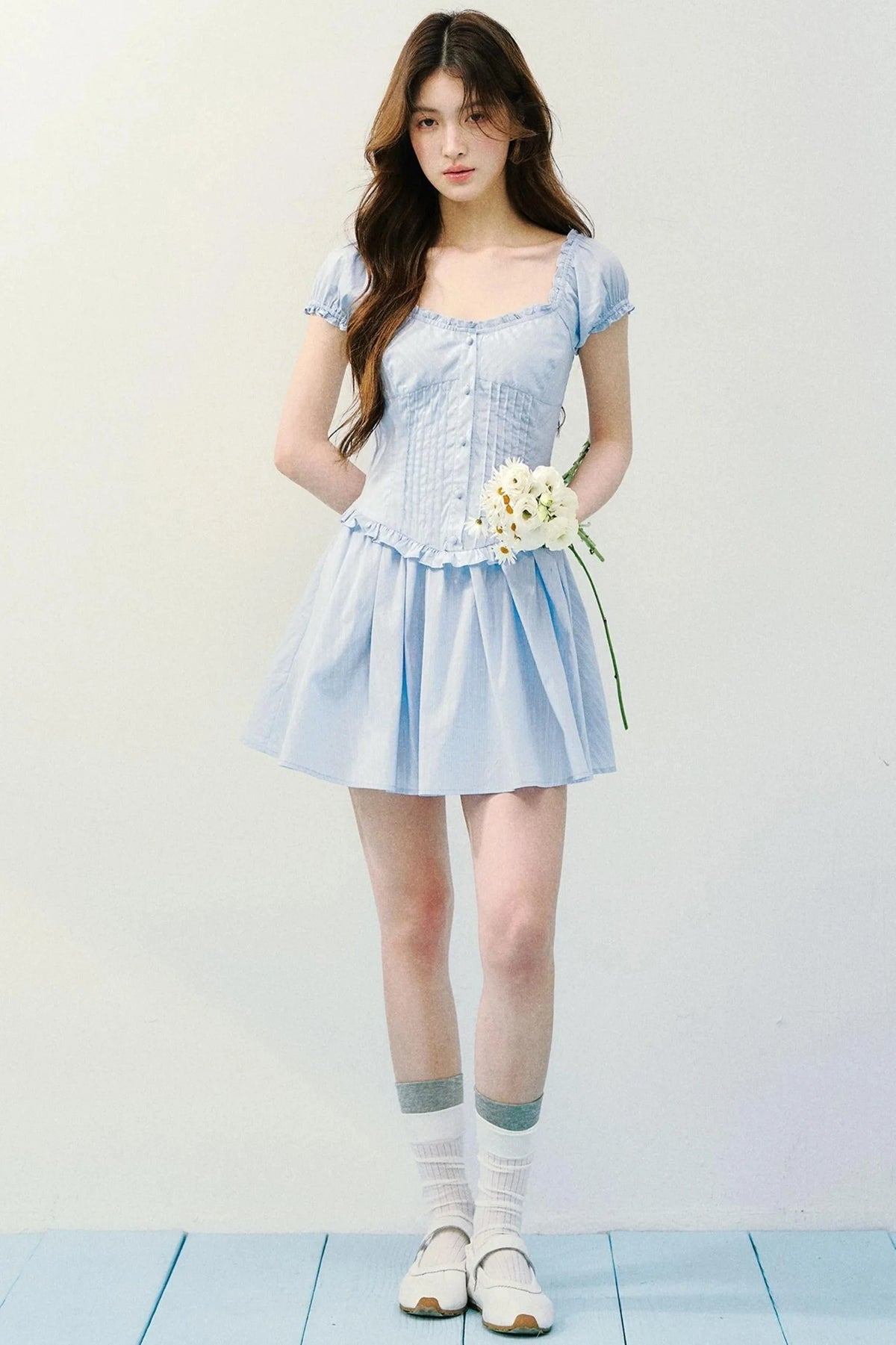 Sea Salt Striped Tea Dress