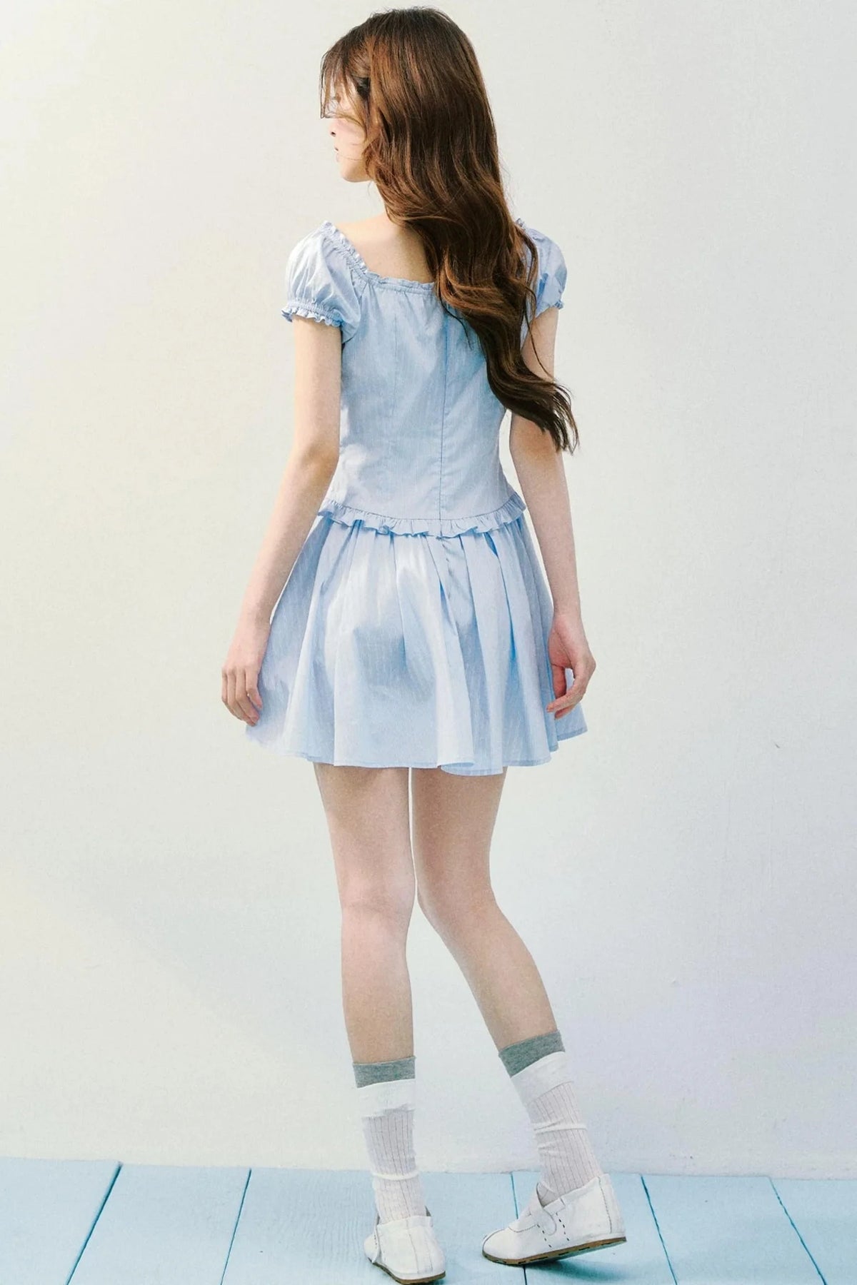 Sea Salt Striped Tea Dress