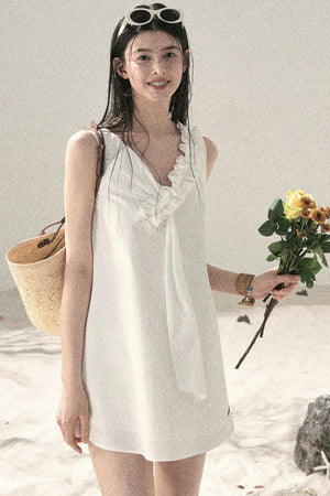 Seaside Breeze Ruffled Dress