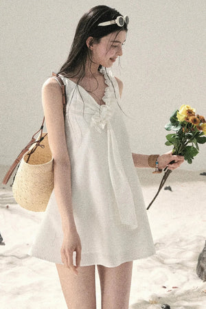 Seaside Breeze Ruffled Dress
