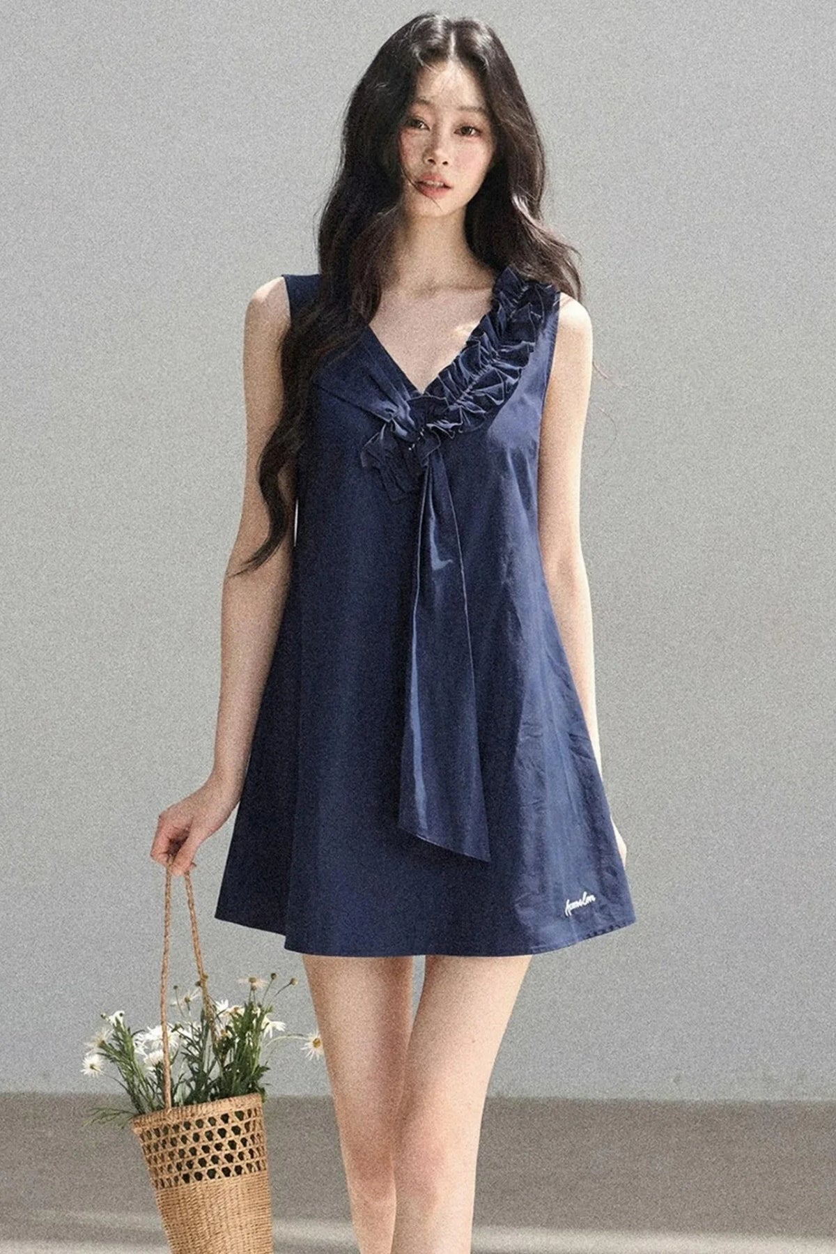 Seaside Breeze Ruffled Dress