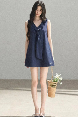 Seaside Breeze Ruffled Dress
