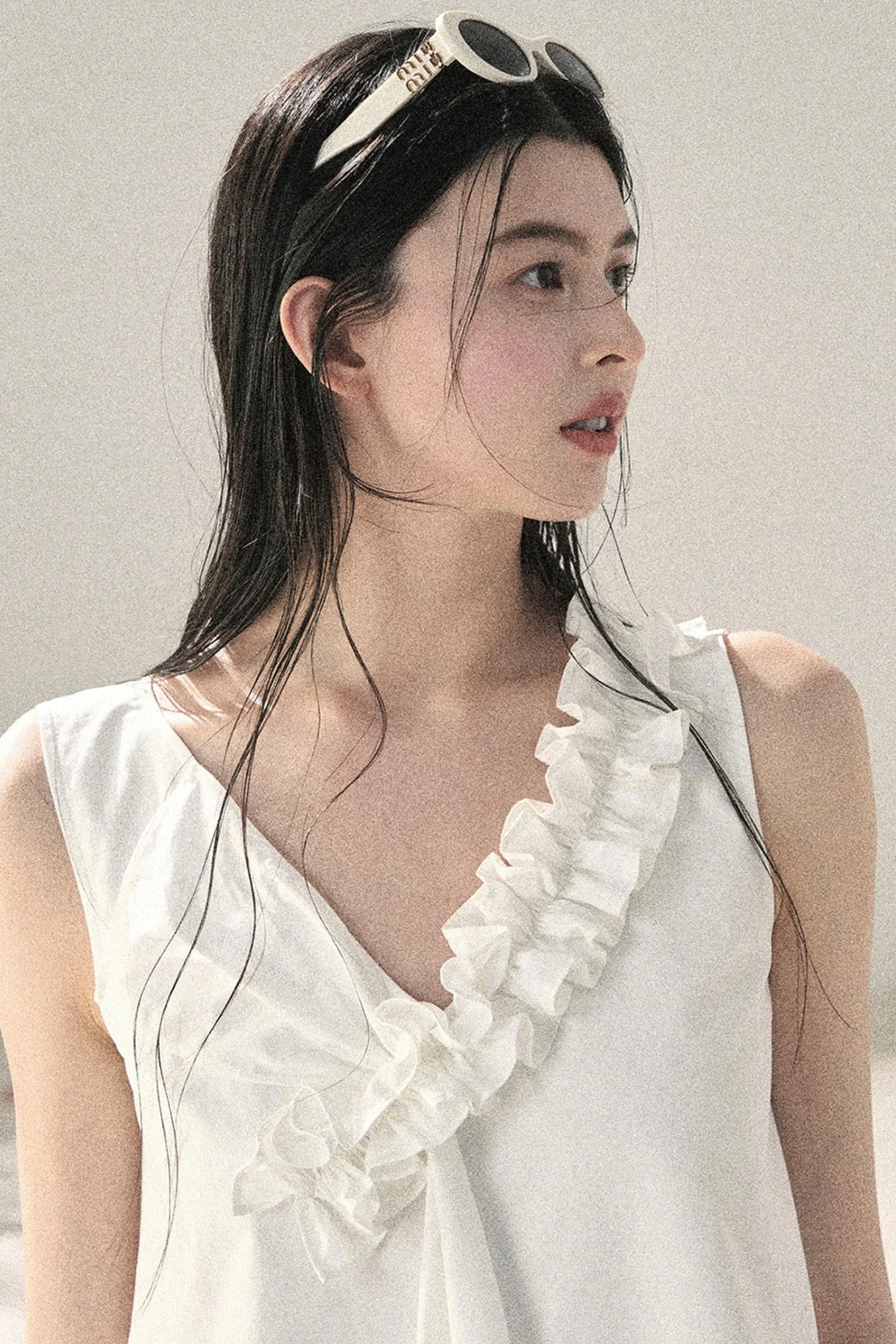 Seaside Breeze Ruffled Dress