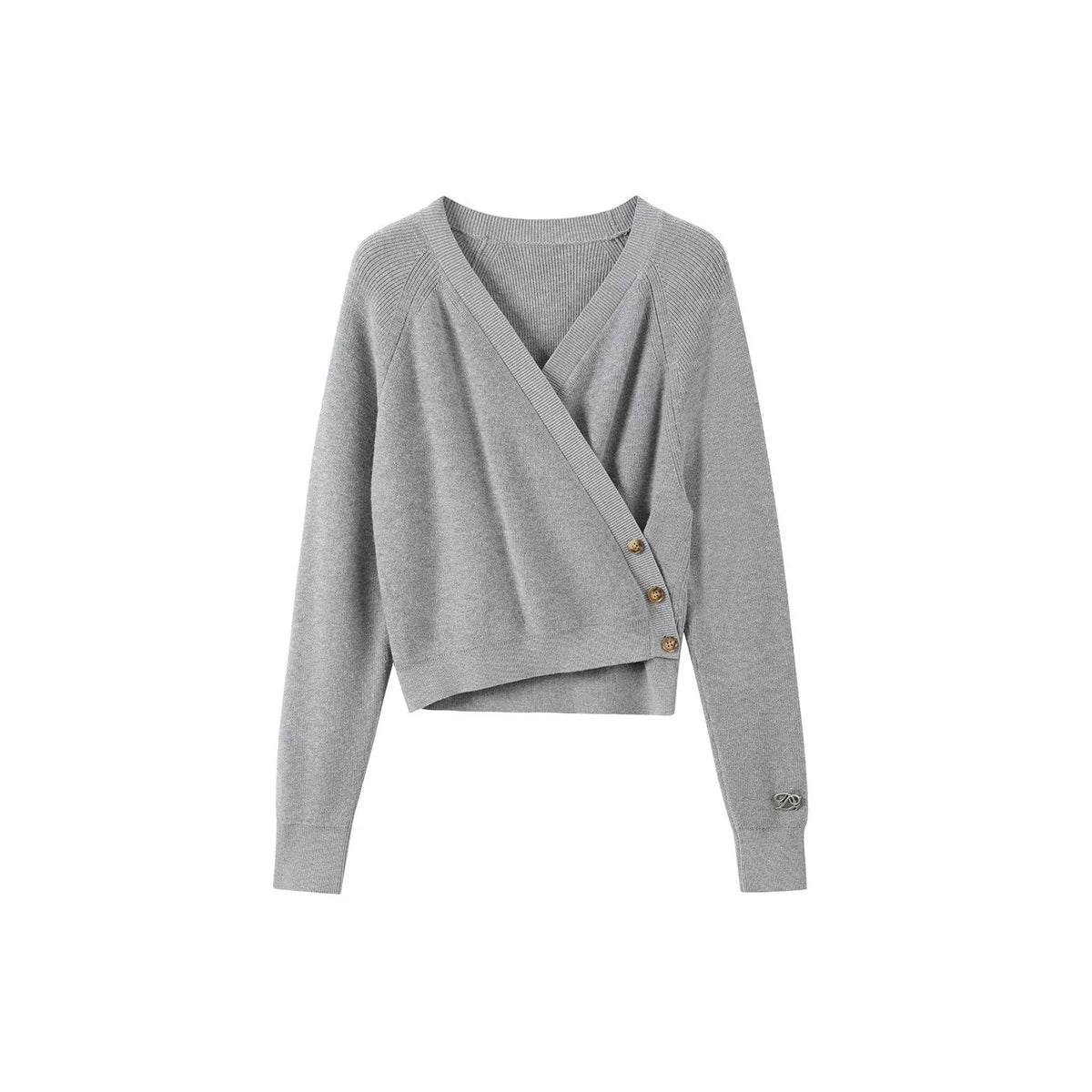 Semi-High Neck Scarf Top Set-Up