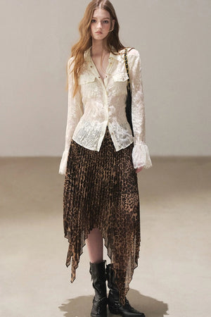 Semi-Sheer Lace Shirt