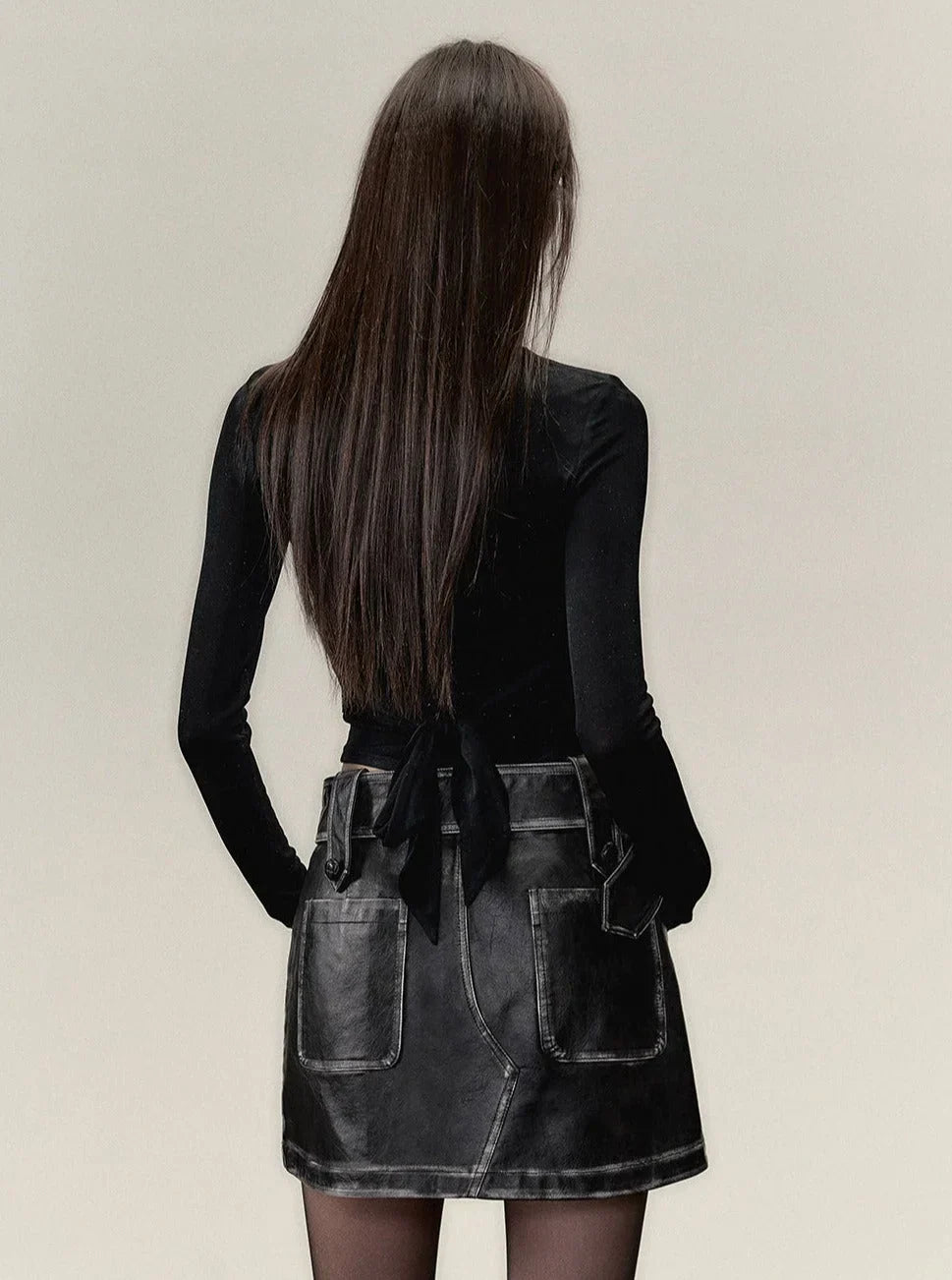 Sense Niche Strappy Long Sleeve Top