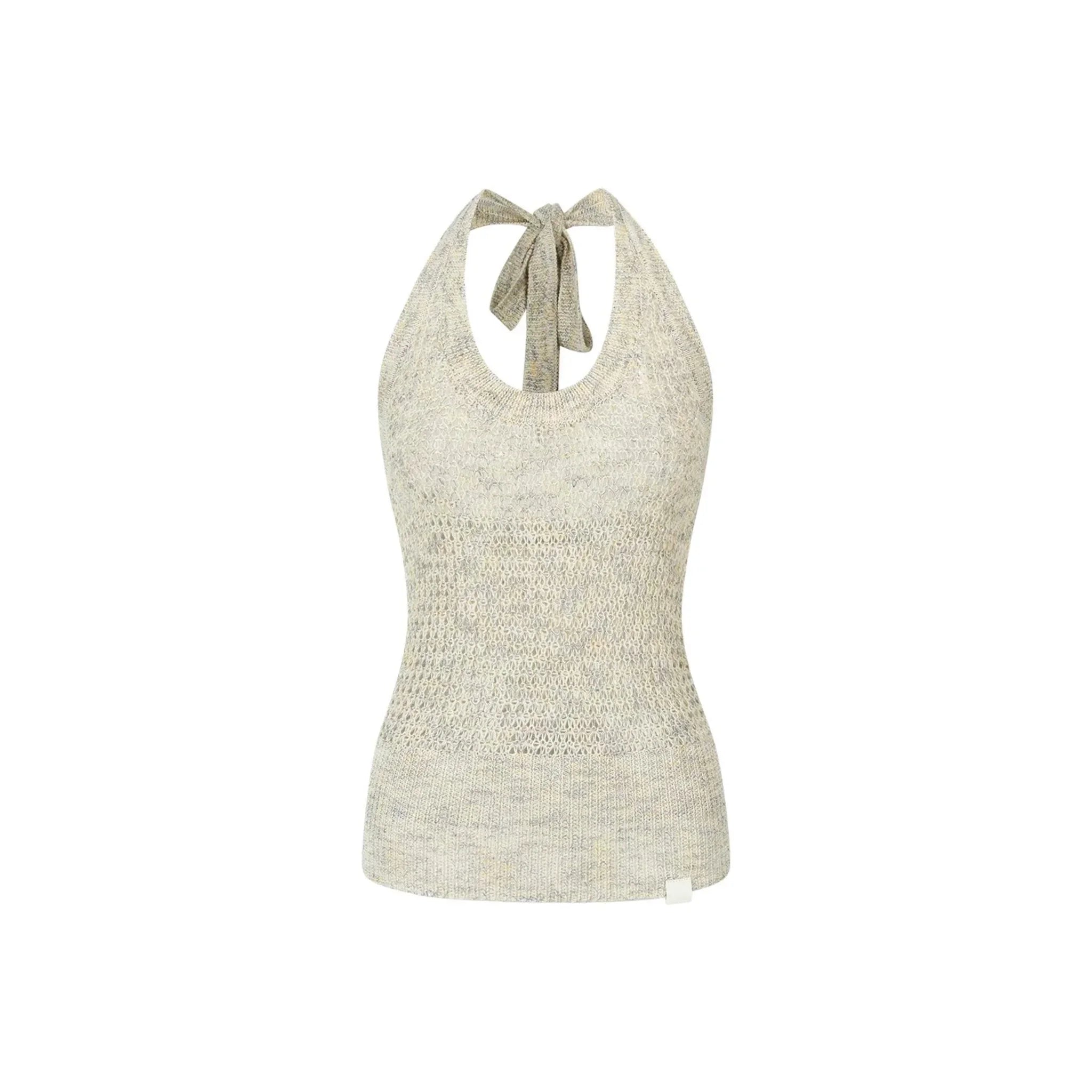 Sequin Knit Halter Top