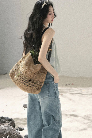 Sequin Straight Leg Jeans