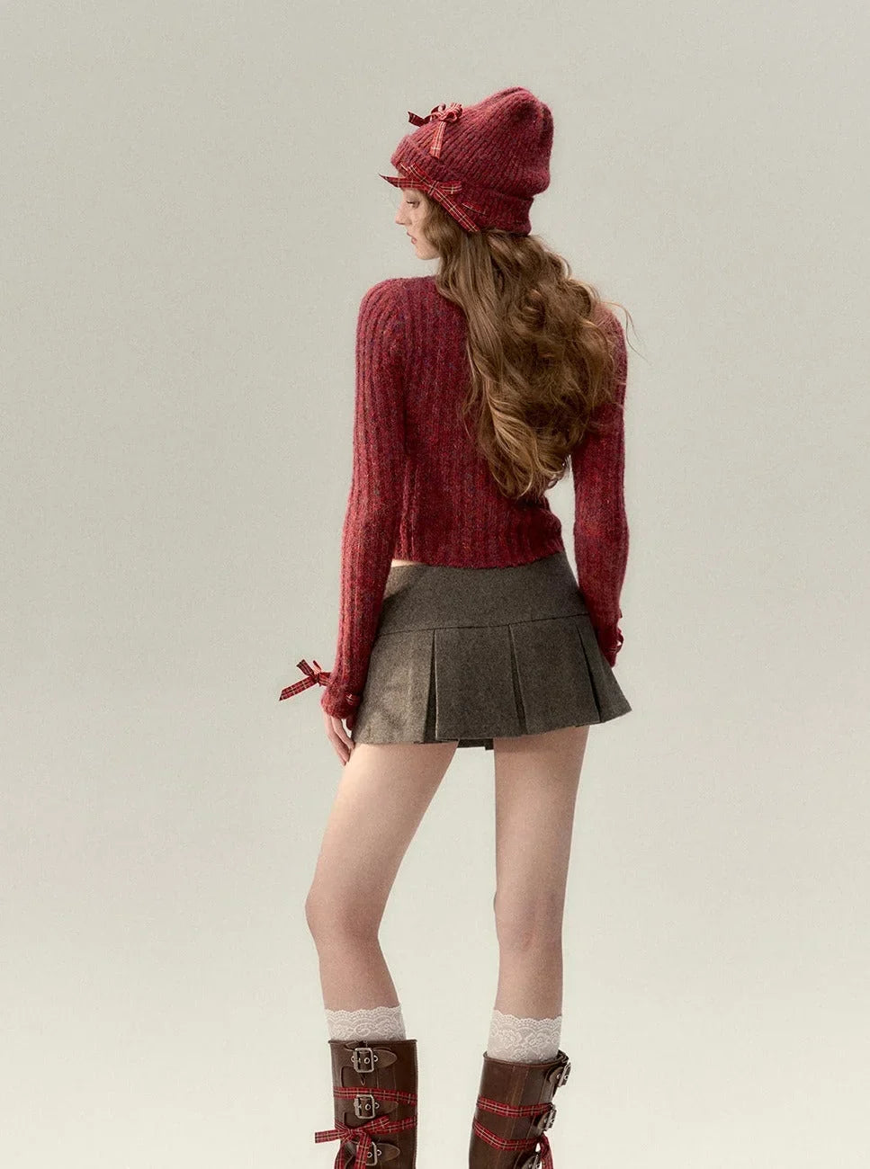series shows the face of the small beanie hat