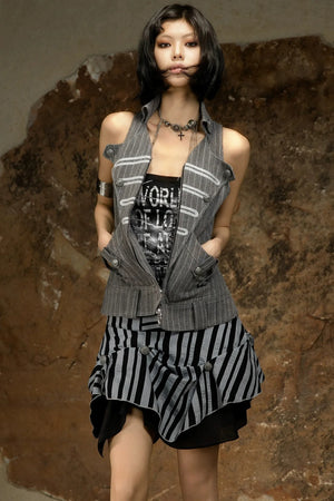 Sexy Retro Striped Skirt