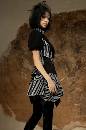Sexy Retro Striped Skirt