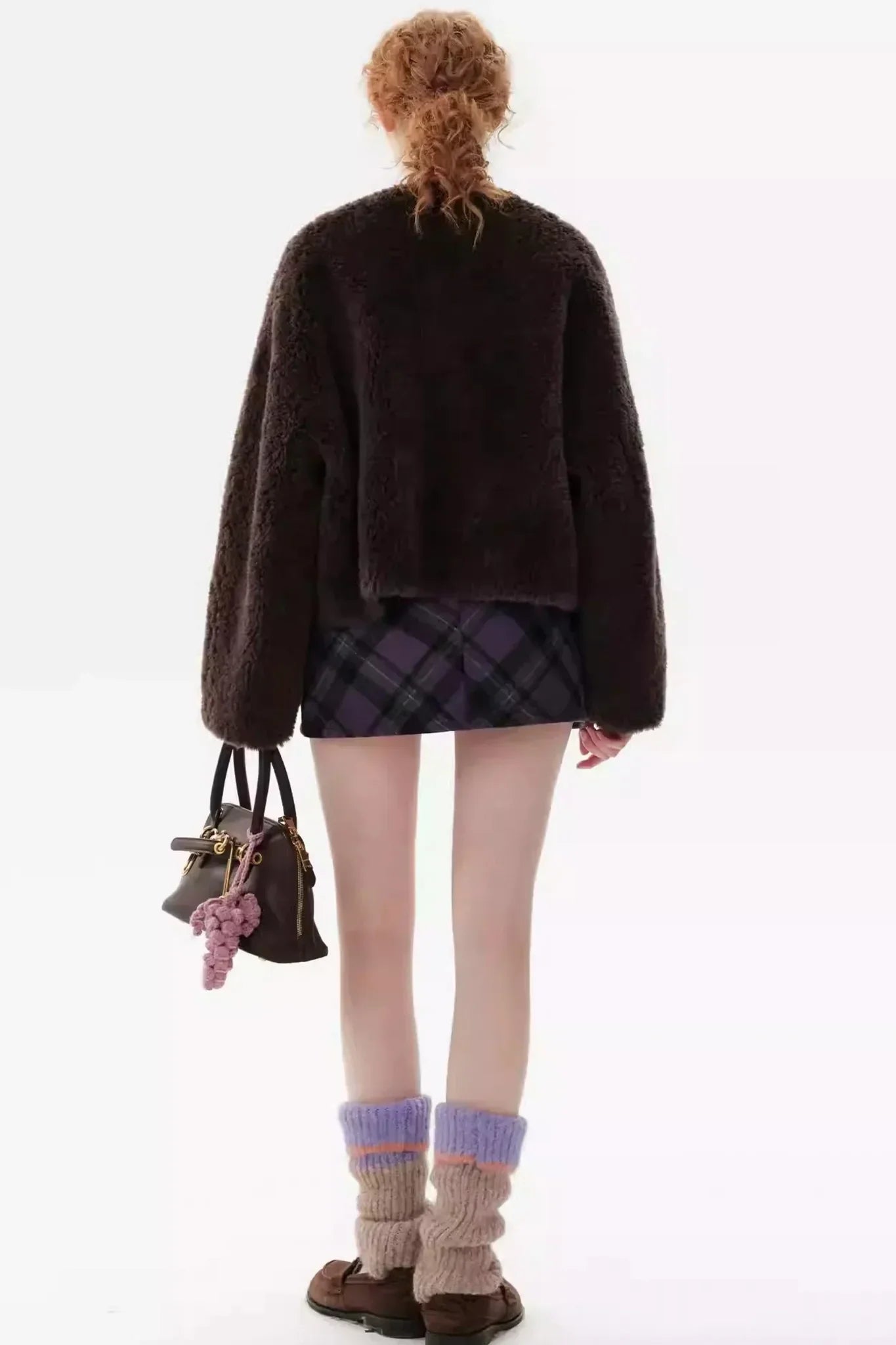 Shearling Wool Short Coat