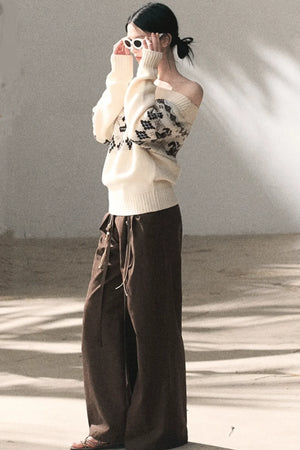 Sheep Wool Fair Isle Sweater